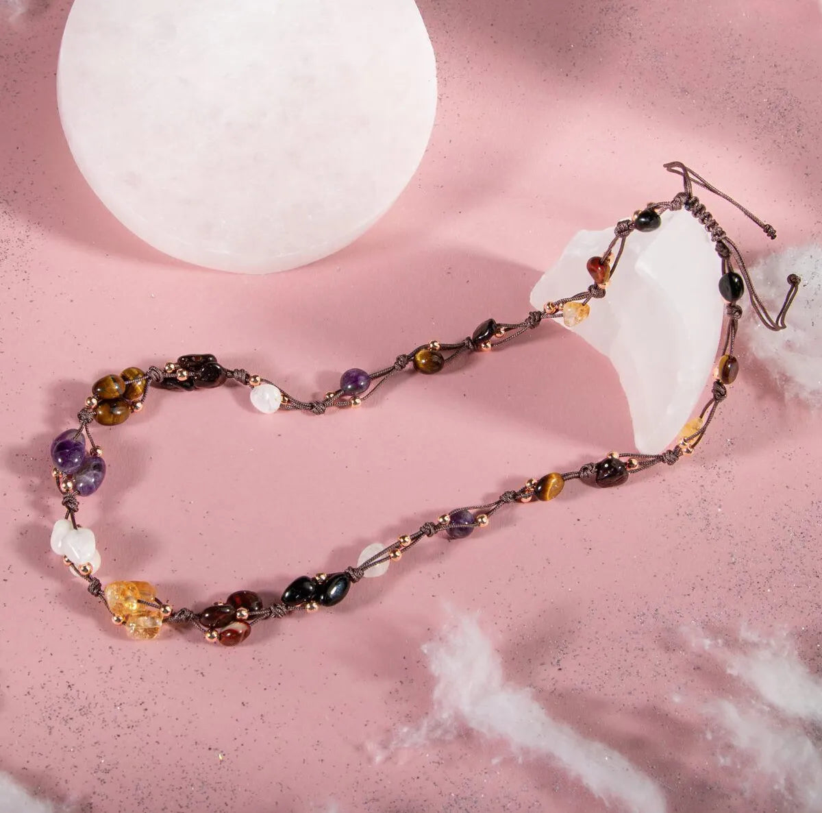 Scorpio Natural Stone Necklace and Bracelet, Genuine Stone, Necklace, Bracelet, Jewelry Set — image 2