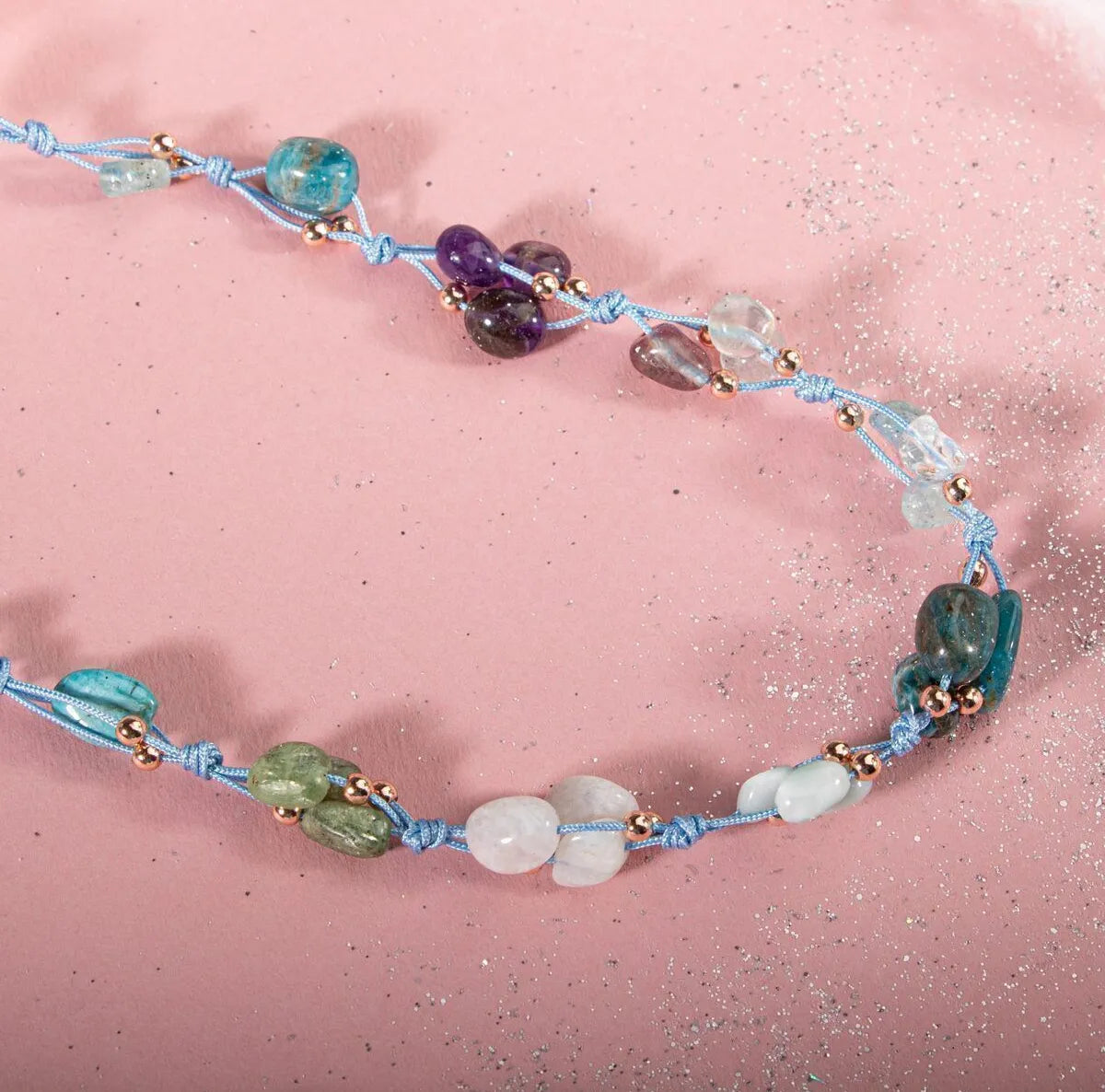 Pisces Natural Stone Necklace and Bracelet Set, Natural Stone, Bracelet, Necklace — image 5