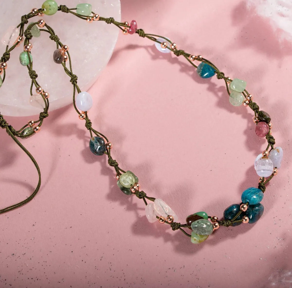 Taurus Natural Stone Necklace and Bracelet, Genuine Natural Stone, Necklace, Bracelet — image 2