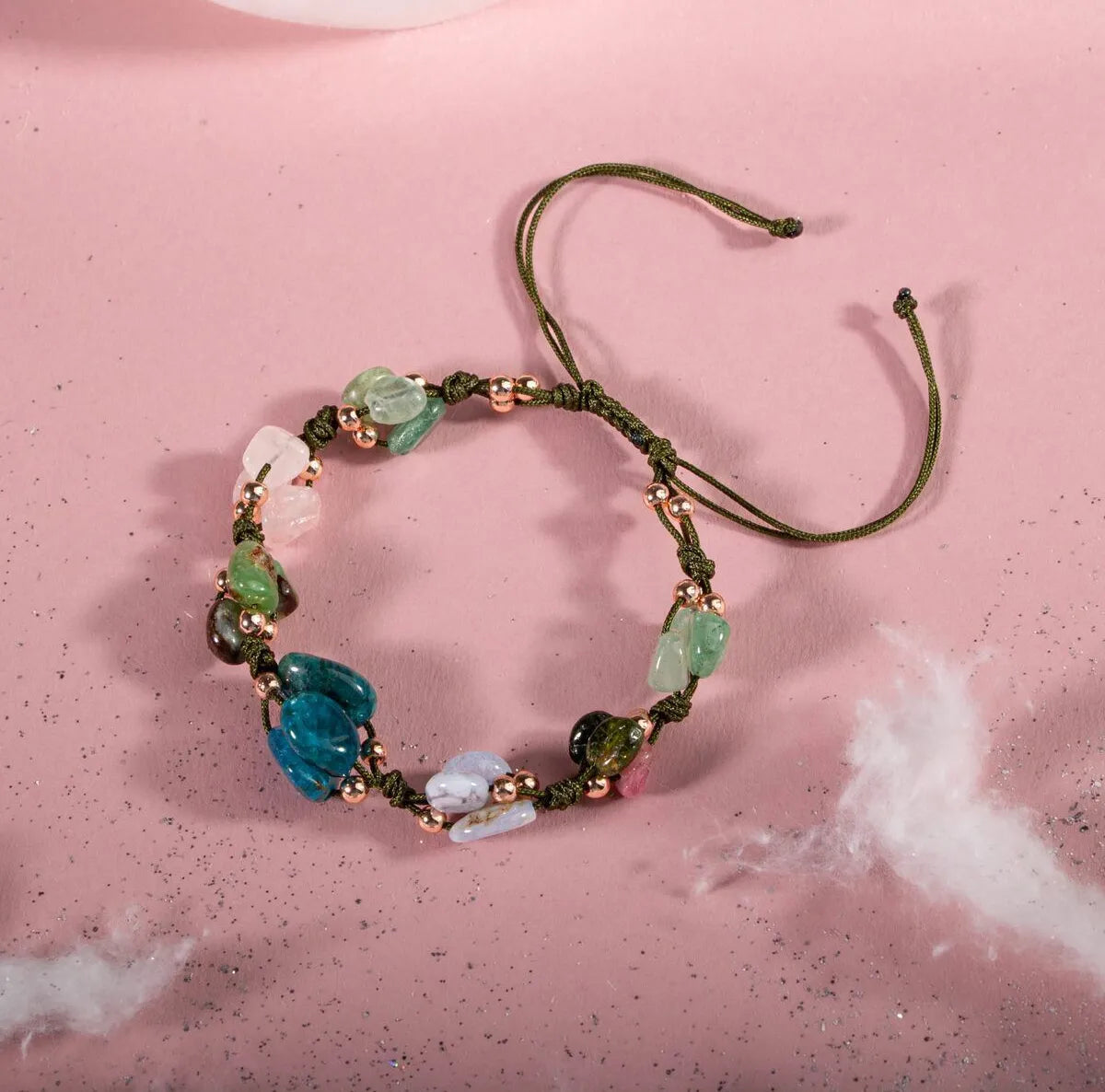 Taurus Natural Stone Necklace and Bracelet, Genuine Natural Stone, Necklace, Bracelet — image 3