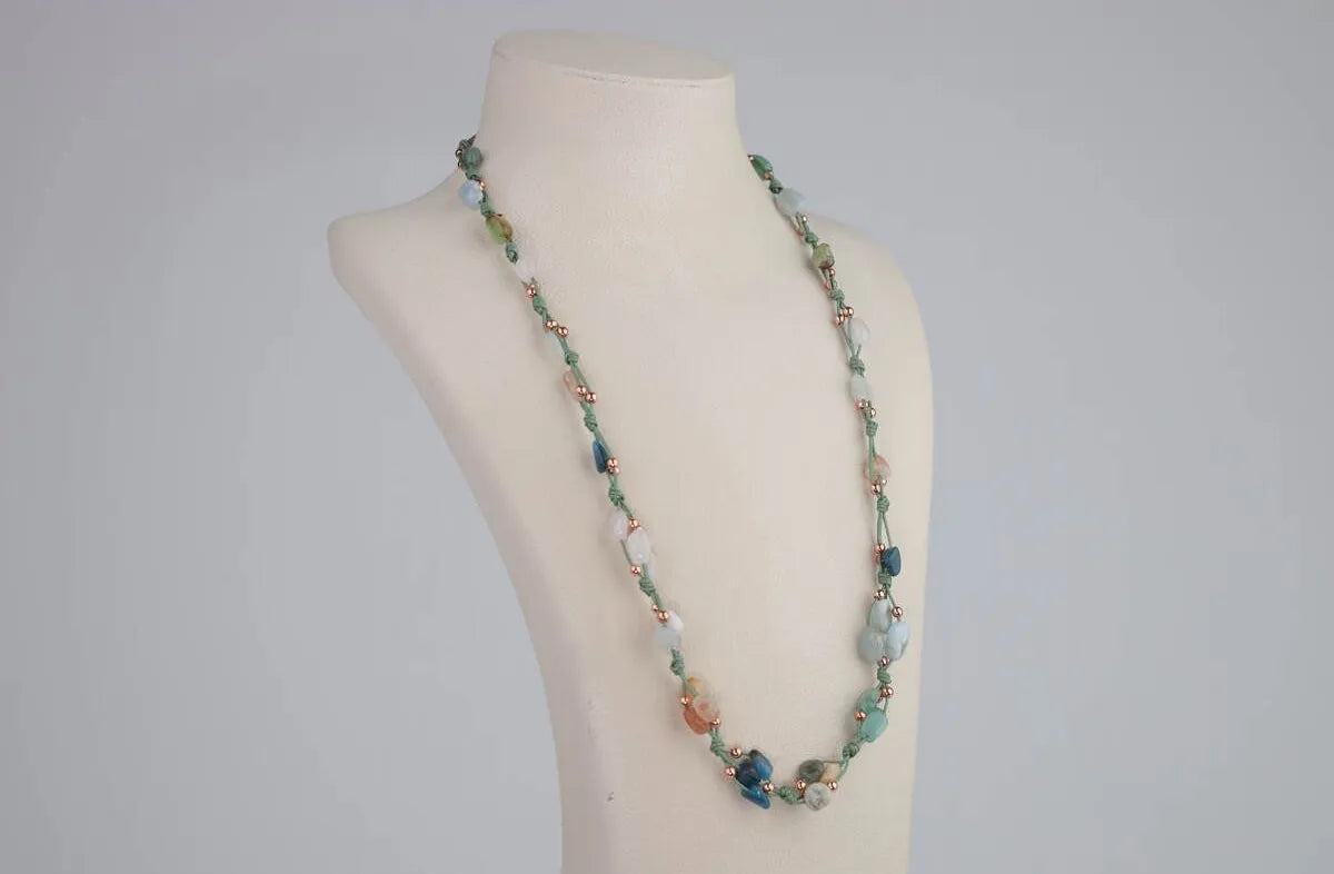 Taurus Natural Stone Necklace and Bracelet, Genuine Natural Stone, Necklace, Bracelet — image 5