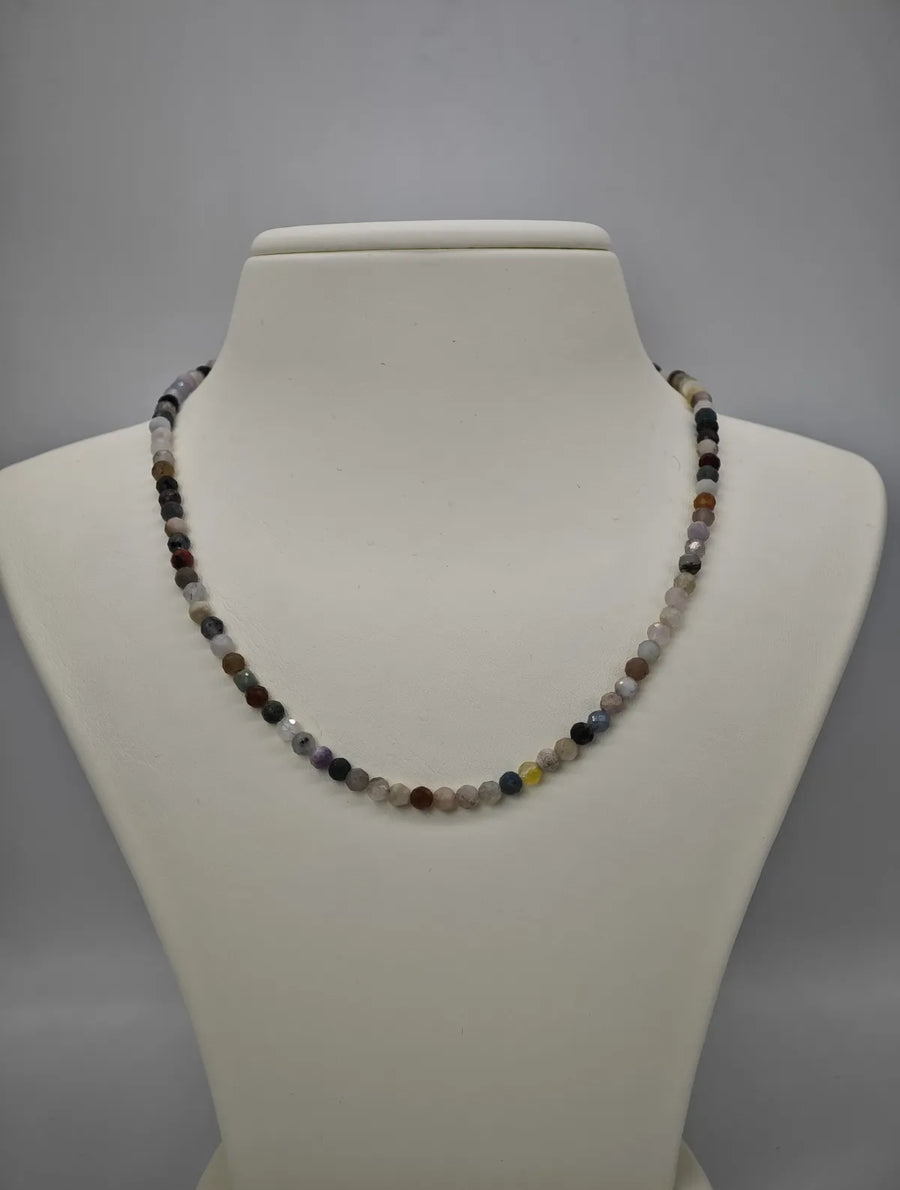Chakra Doğal Taş Choker Kolye , Hakiki Doğal Taş