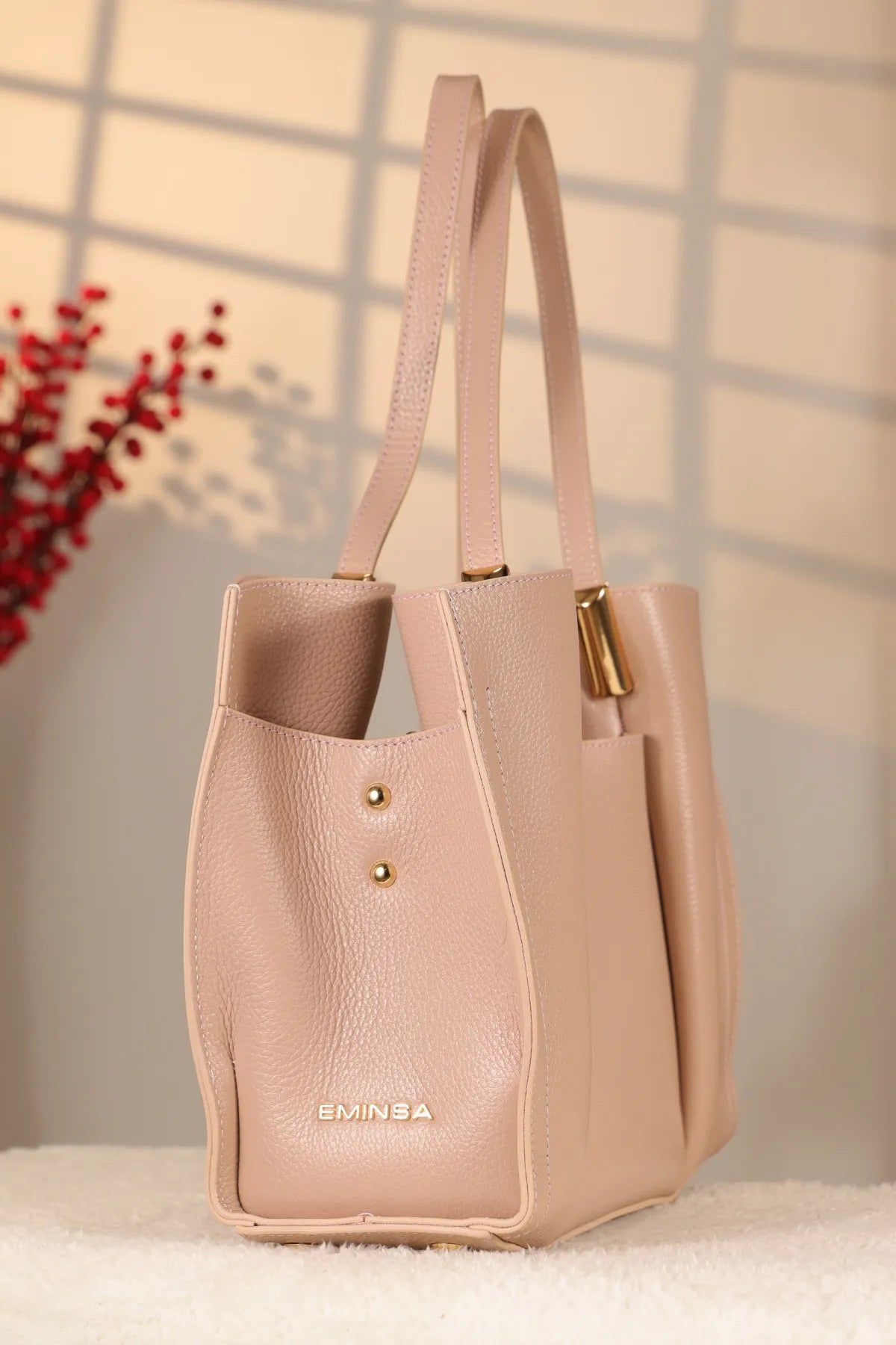 Leather Bag - 40388 - Salmon — image 3