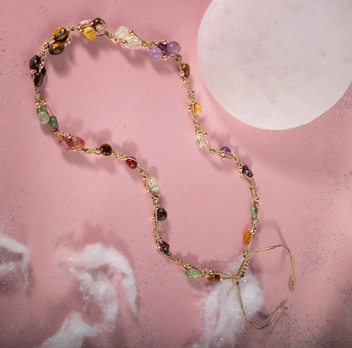 Capricorn Natural Stone Necklace and Bracelet, Genuine Natural Stone, Jewelry Set, Necklace — image 3