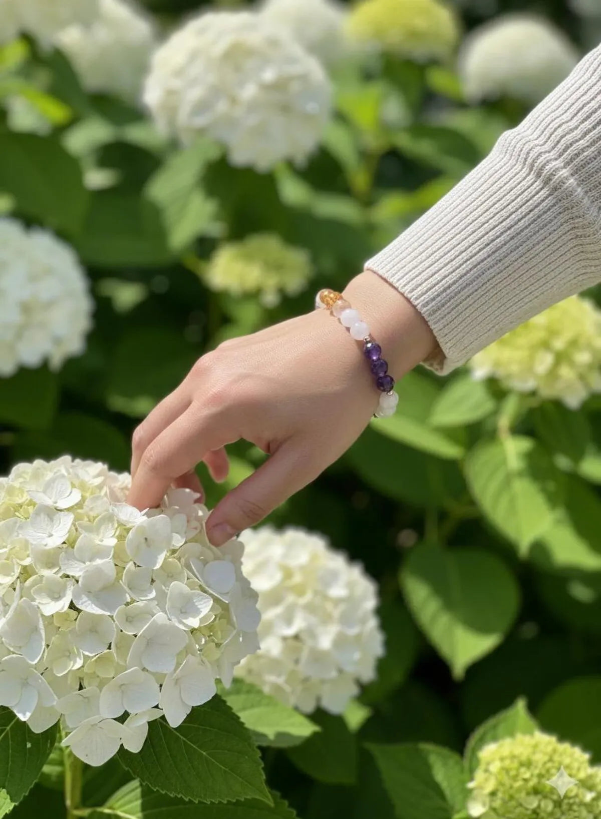 Citrine - Amethyst - Rose Quartz Natural Stone Bracelet, Jewelry, Genuine Natural Stone, Bracelet — image 4