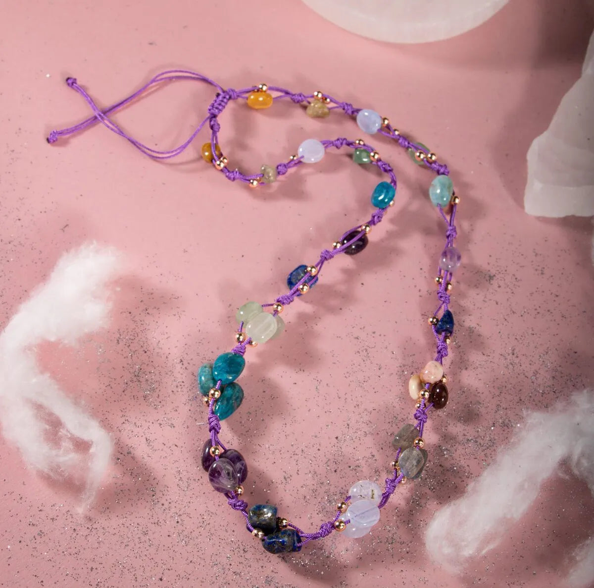 Sagittarius Natural Stone Necklace and Bracelet, Necklace, Bracelet, Genuine Natural Stone, Jewelry Set — image 3